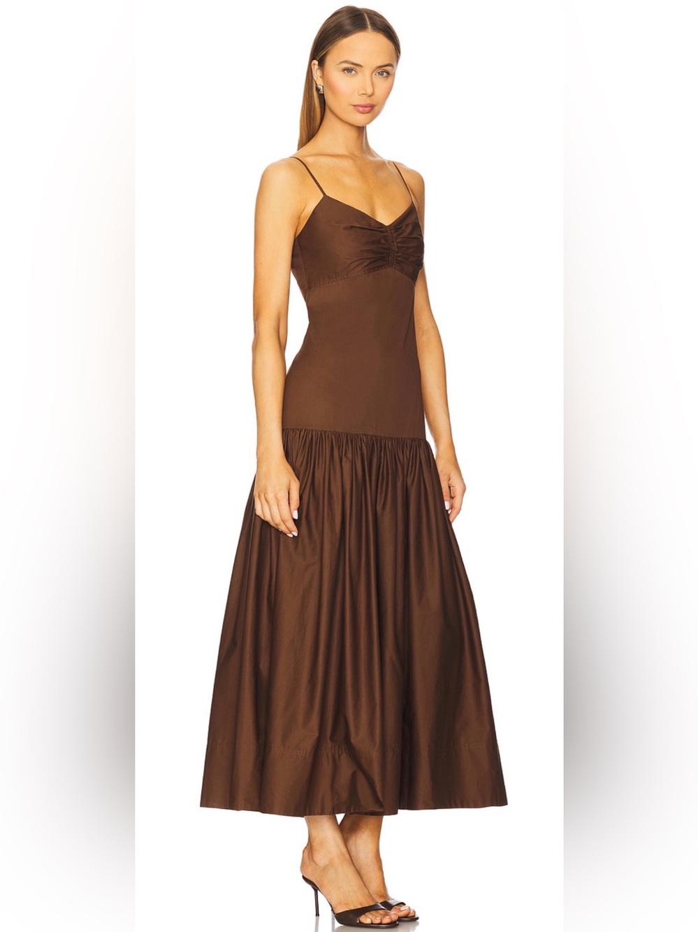 A.L.C. Harper Dress in Chocolate Brown - Picture 10 of 12
